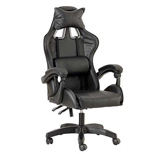 Baroni Home - Silla De Gaming Color Negro, Silla Ergonómica de Oficina con...