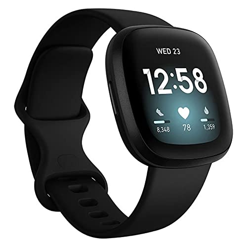 Fitbit Versa 3 - Smartwatch de salud y forma física con GPS integrado,...