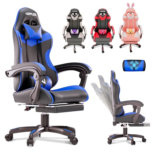 JUPPLIES Silla Gaming Profesional con Masajeador - Silla de Oficina Ergonómica...