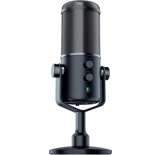 Razer Seiren Elite - Microphone à condensateur USB pour le streaming (compact...