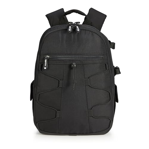 Amazon Basics - Mochila para Cámara de Gran Capacidad con Acolchado Interno...