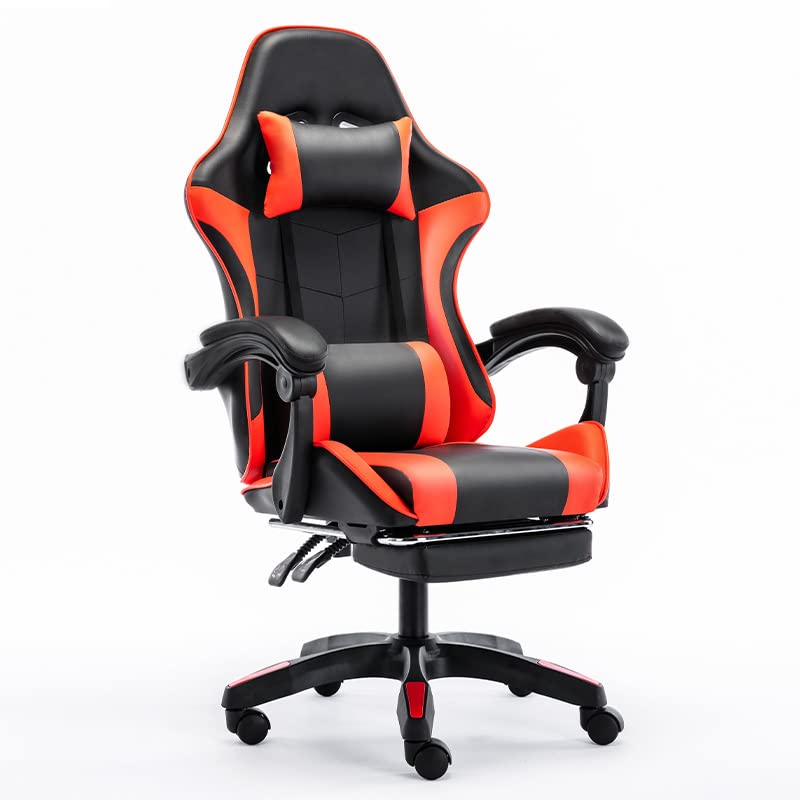 siaparlo Silla Gaming Ergonómica con reposapiés,Cojín Lumbar y Cervical....