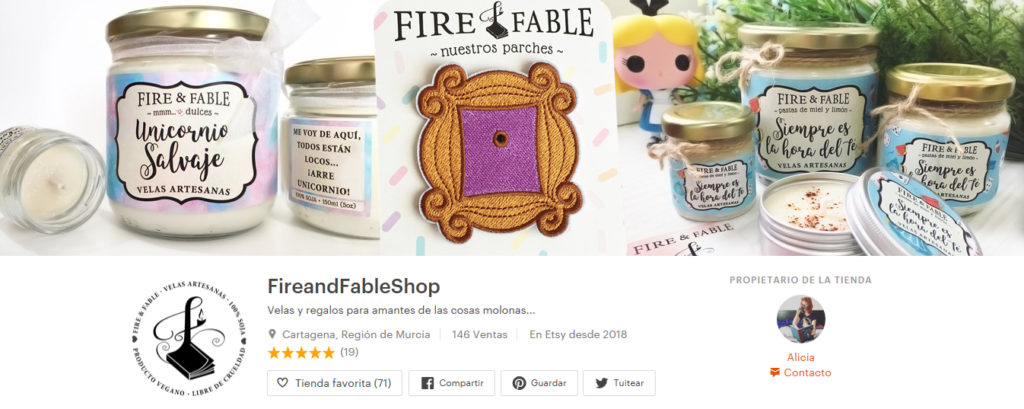 Velas Fire and Fable